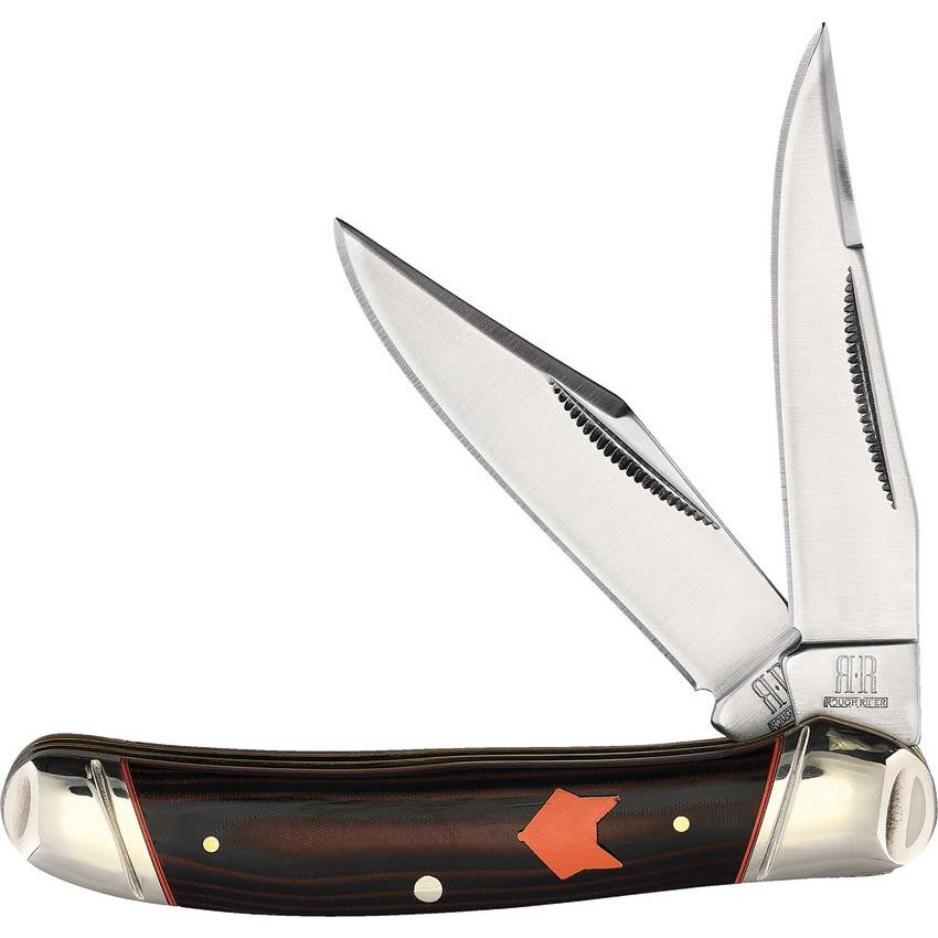 Rough Rider ~ Desert Fox Copperhead Satin ~ Black/Orange Handles ~ RR2304