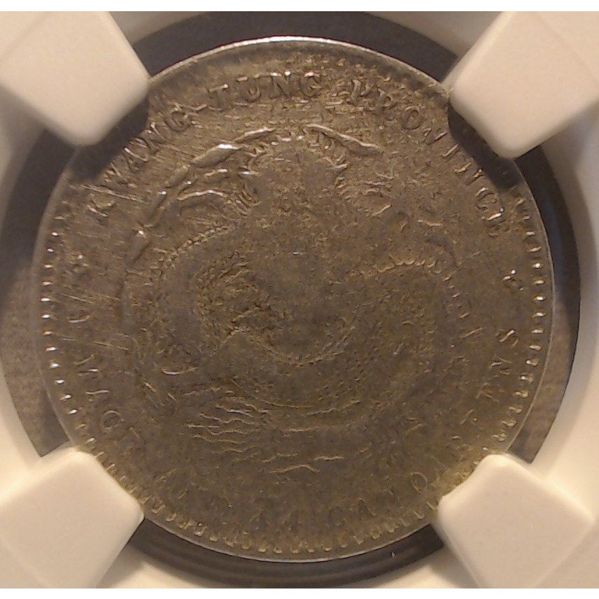 (1890-1908) ~ CHINA KWANGTUNG L&M-135 20C ~ NGC FINE DETAILS CHOPMARKED