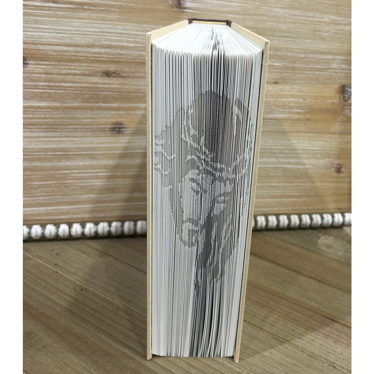 Handcrafted Upcycled ~ Folded Book Art ~ Jesus
