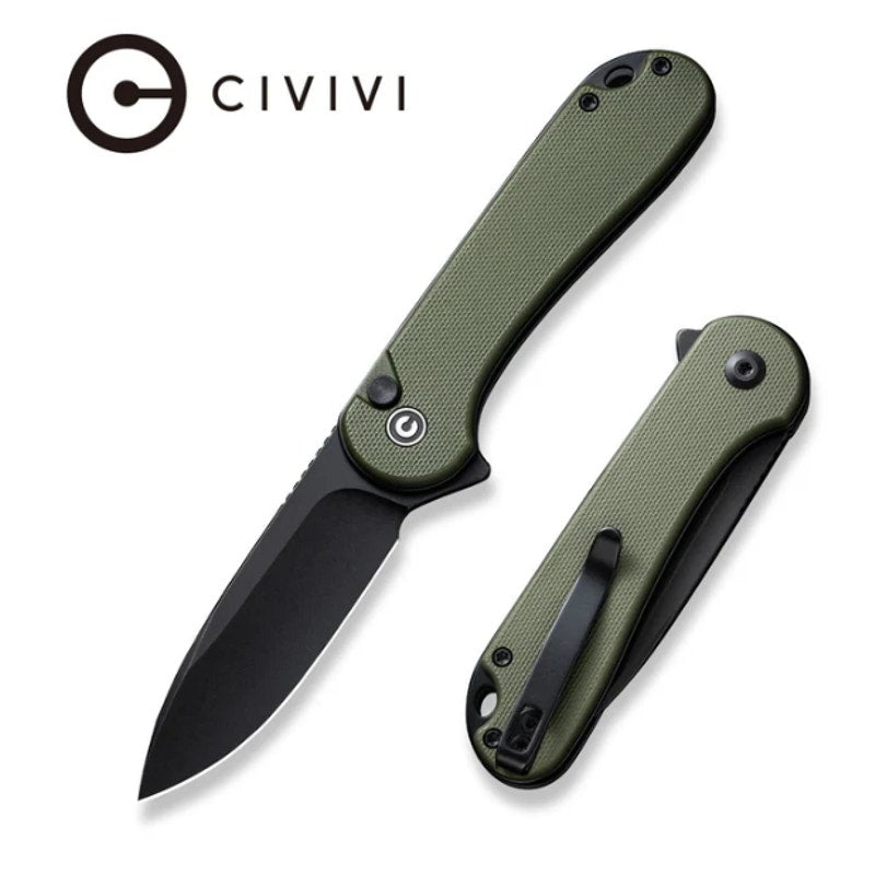 CIVIVI Button Lock Elementum II ~ G10 Handle (2.96" Nitro-V Blade) C18062P-3