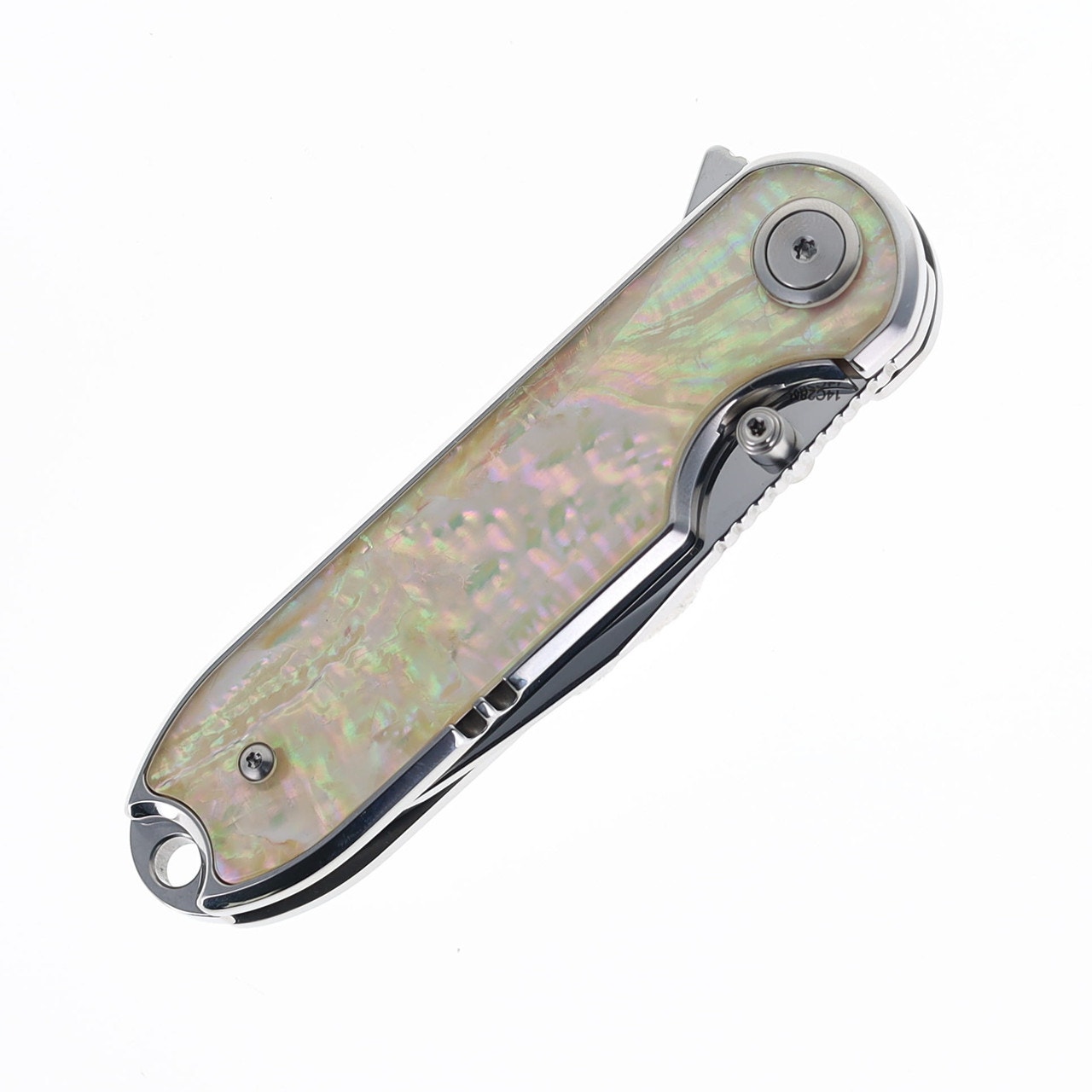 QSP ~ Nebula Knife ~ Mother of Pearl 14C28N Mirror Polish ~ QS168-A