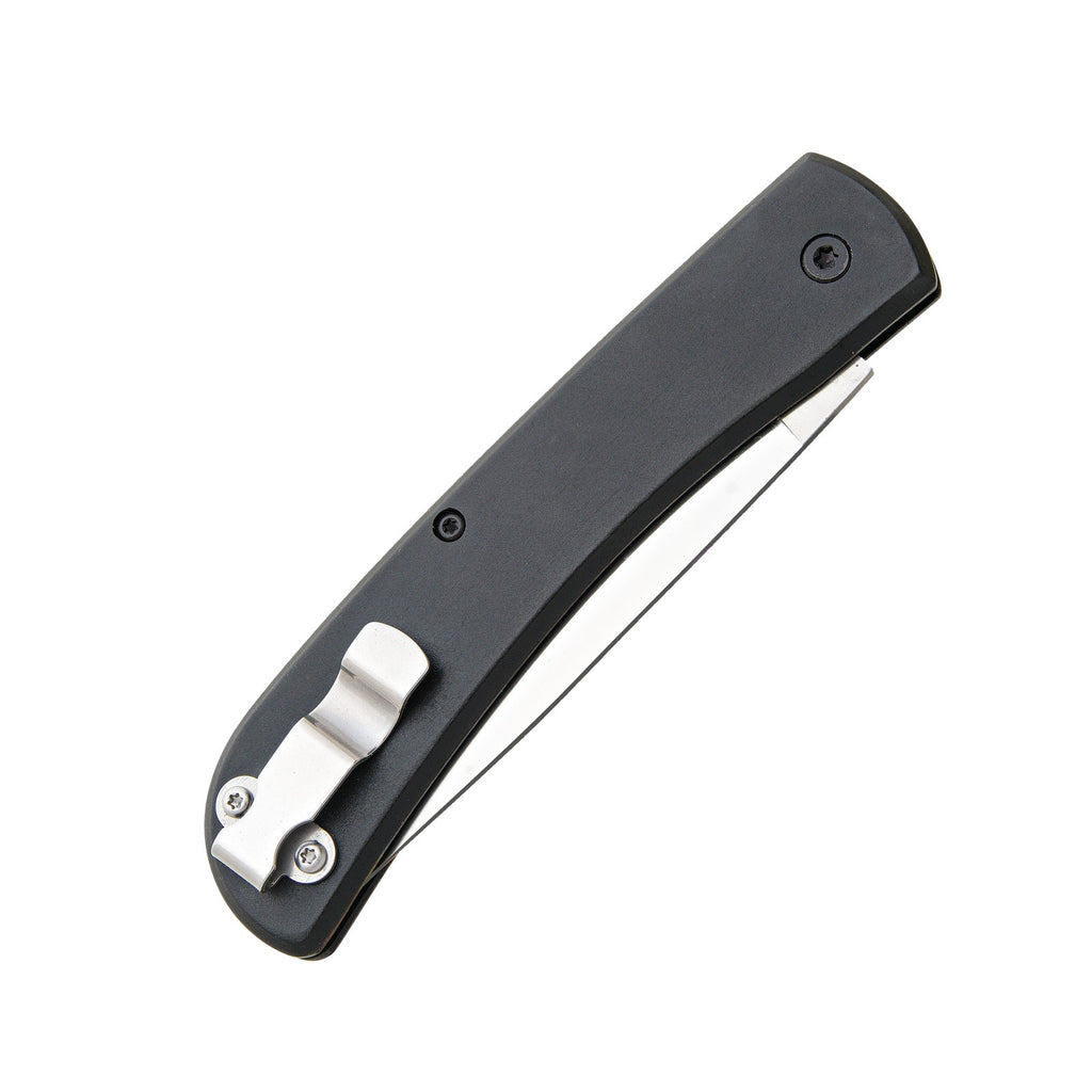 Bear & Son Cutlery ~ 4 5/8″ Black Aluminum Large Farmhand w/ Clip