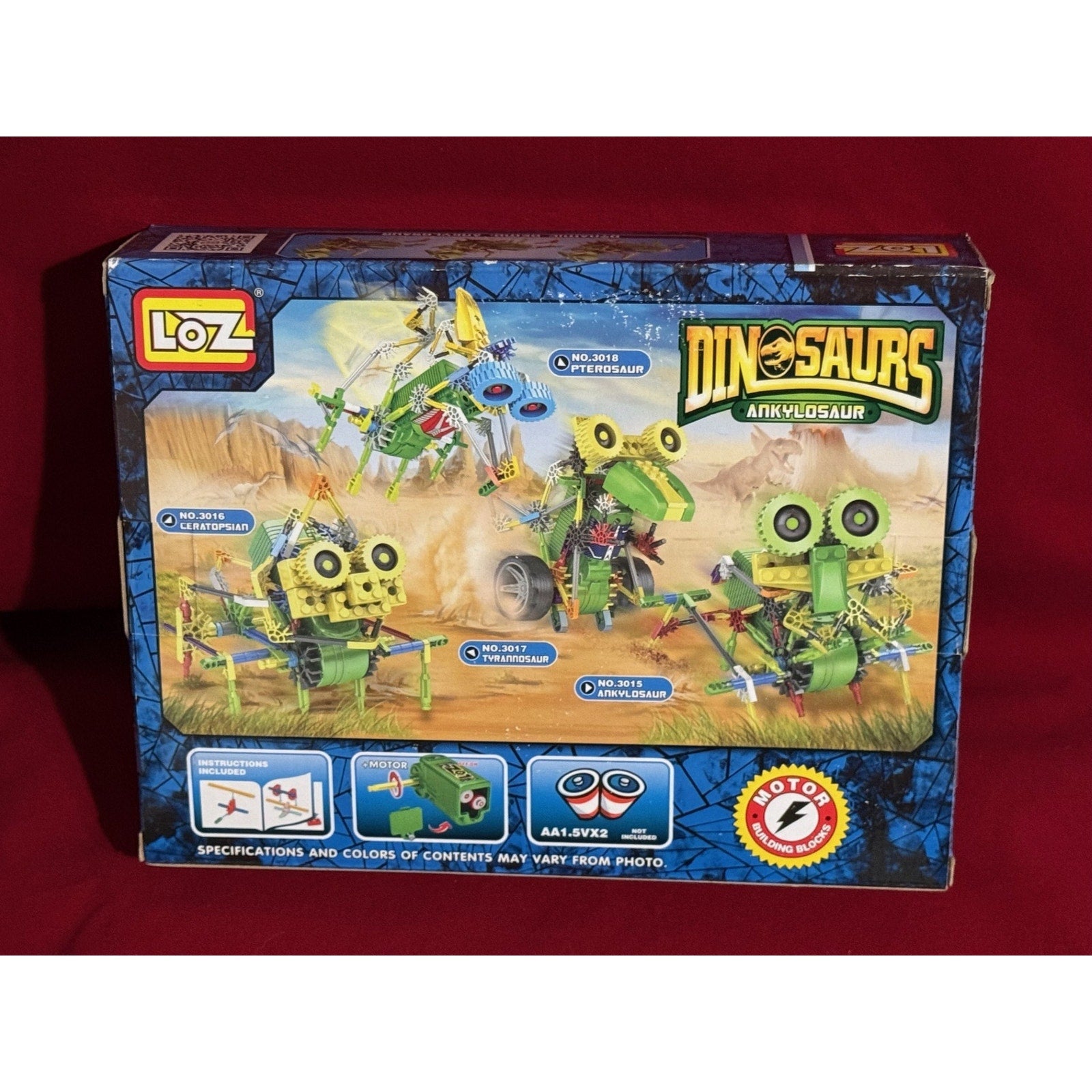 LOZ DinoSaurs 3015 Motor building block-129 pieces