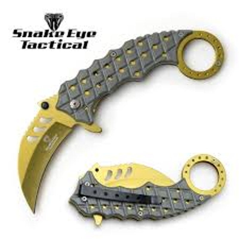 Snake Eye - Tactical Karambit Style Spring Assist Knife