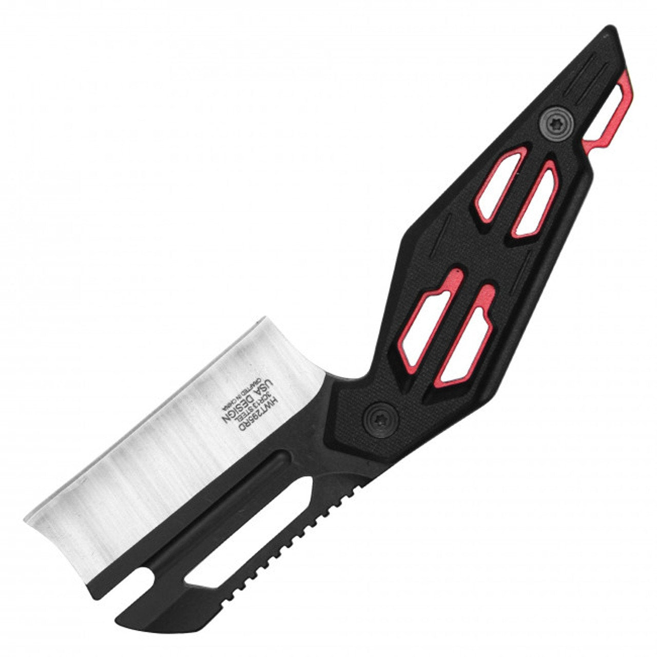 Wartech USA ~ 6.75" Red Mini Cleaver ~ HWT295RD