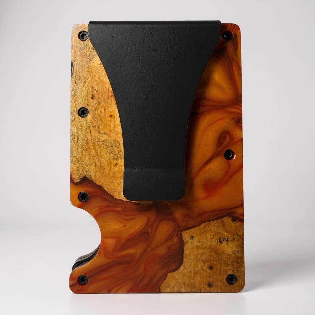 Slim Card Holder: Resin Blue