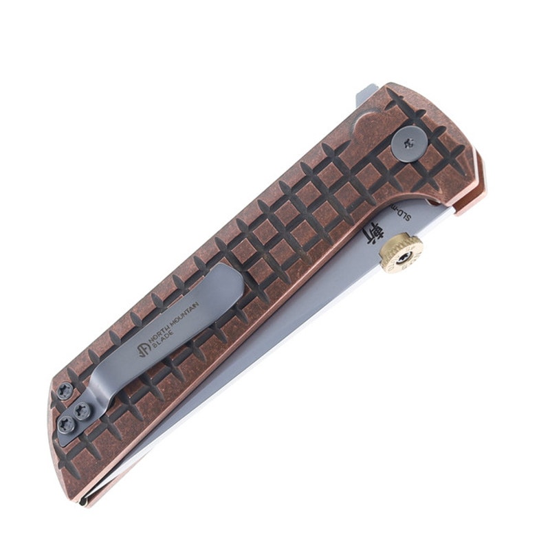 North Mountain Blade ~ Chop2 Folding Knife Copper Handle SLD-Magic ~ 2406-CU-G