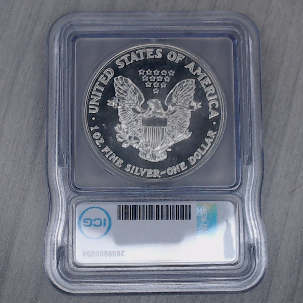1989 ~ $1 Silver Eagle ~ ICG MS70