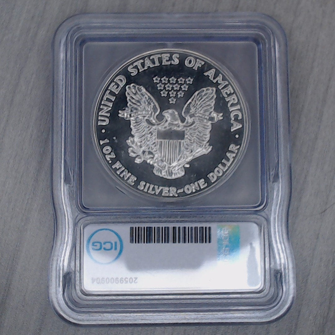 1989 ~ $1 Silver Eagle ~ ICG MS70