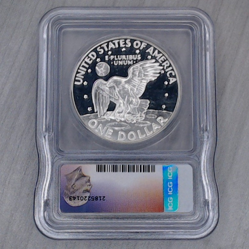1973-S ~ Eisenhower ( Ike ) Dollar ~ RARE!!! ~ Austin Hutto ~ ICG PR70 DCAM