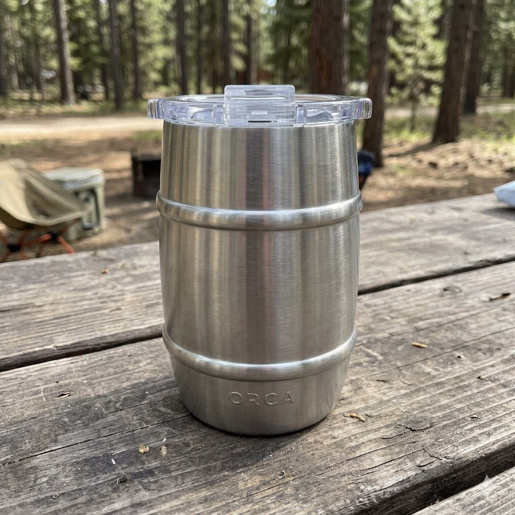 ORCA ~ 12oz Barrel Tumbler w/ the new screw on lid
