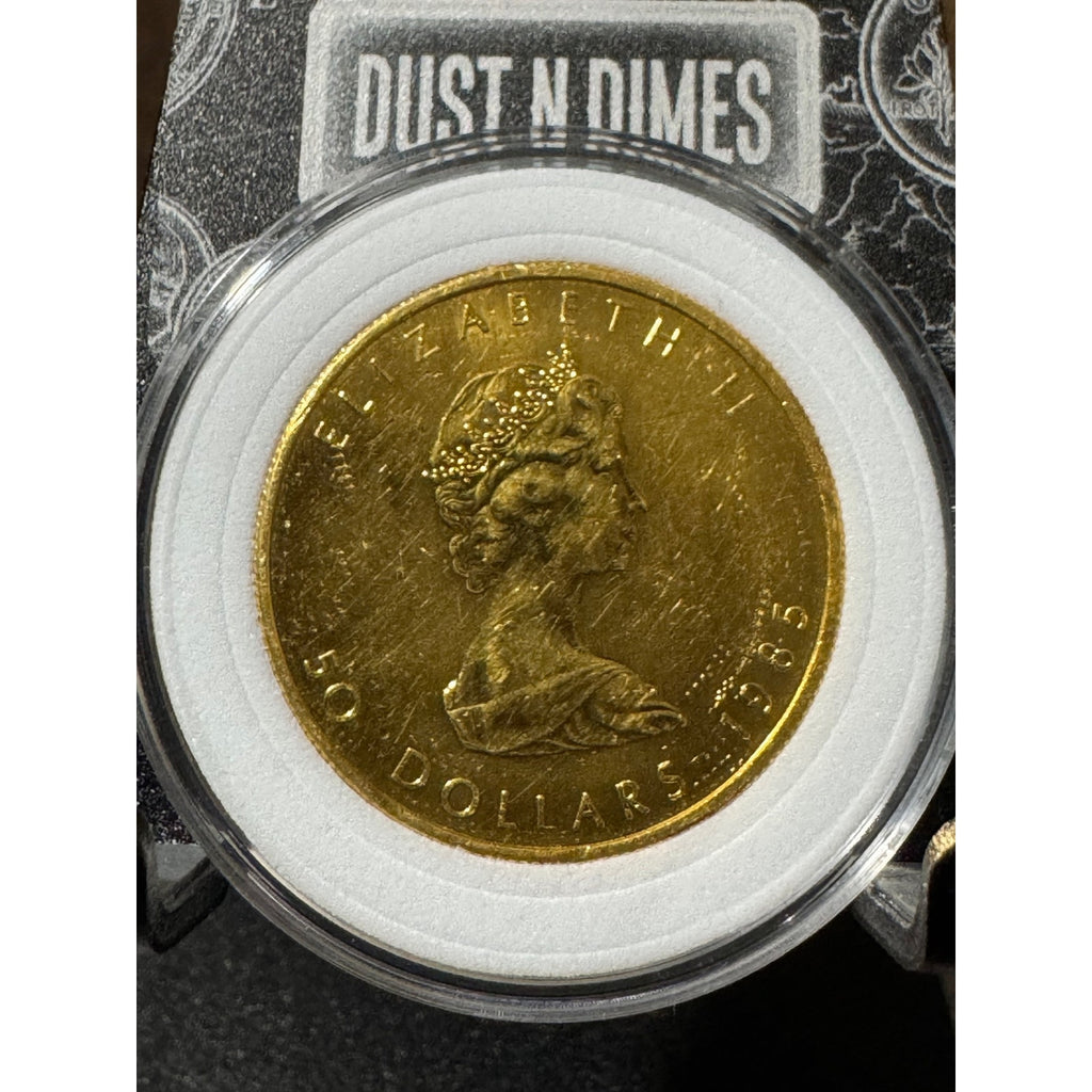 1985 $50 ~ 1oz .9999 Fine GOLD Maple Leaf
