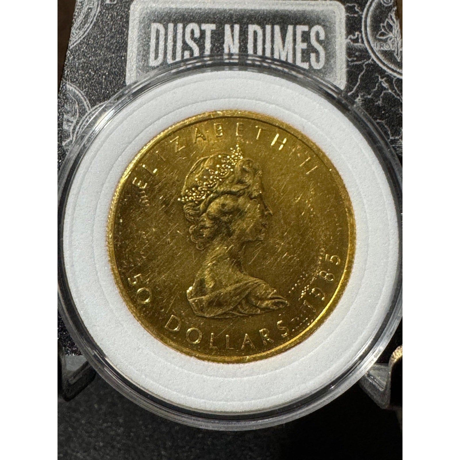 1985 $50 ~ 1oz .9999 Fine GOLD Maple Leaf