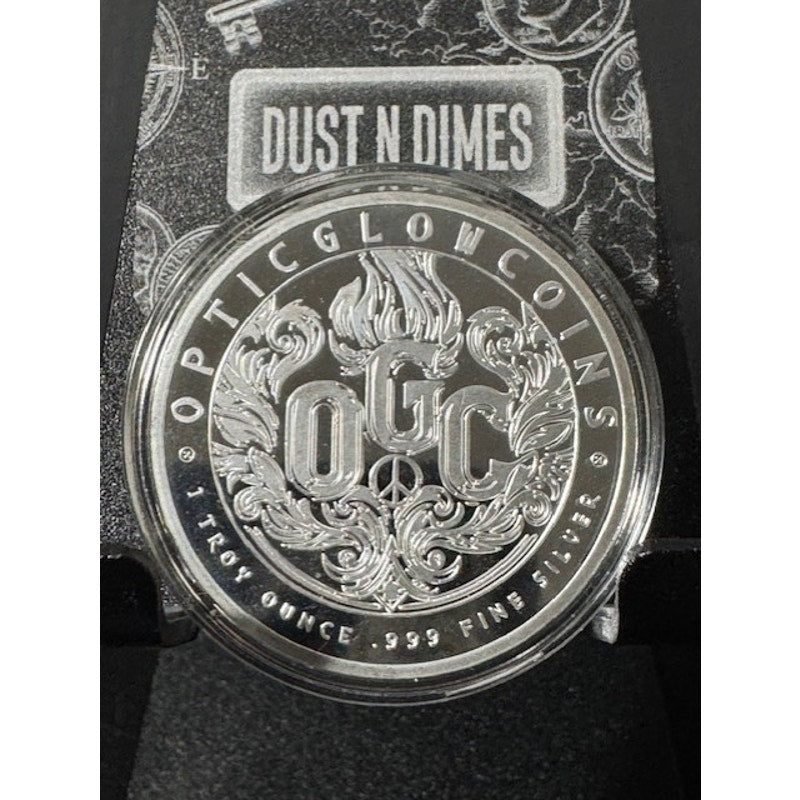 1oz .999 Silver ~ OpticGlow Coins ~ Serialized Limited Mint ~ Pyroman Jim