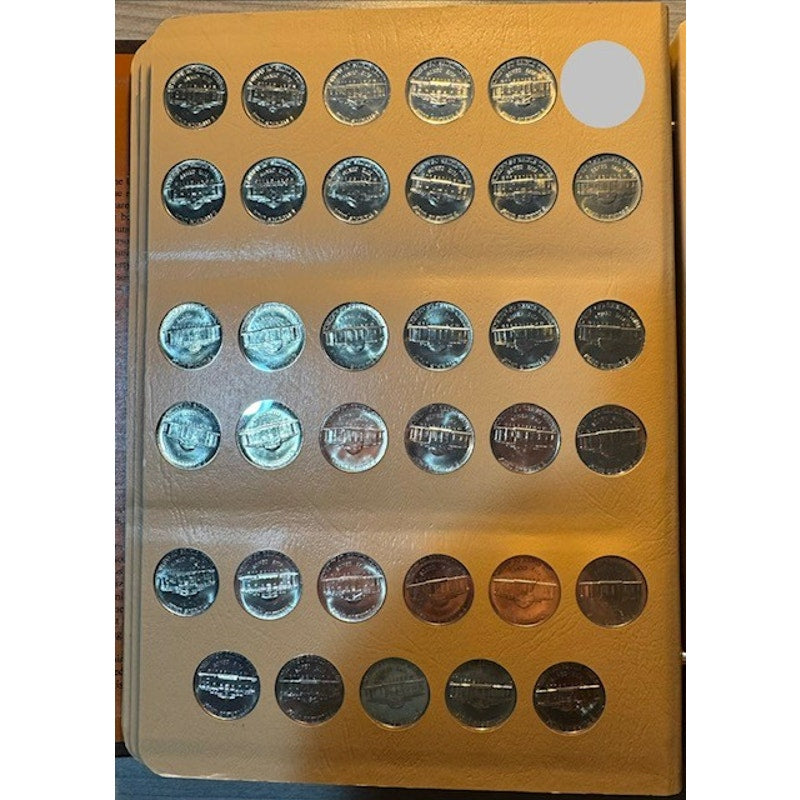 Jefferson Nickels Album (1938-2016) - 85% Complete - 149/175 Nickels in set