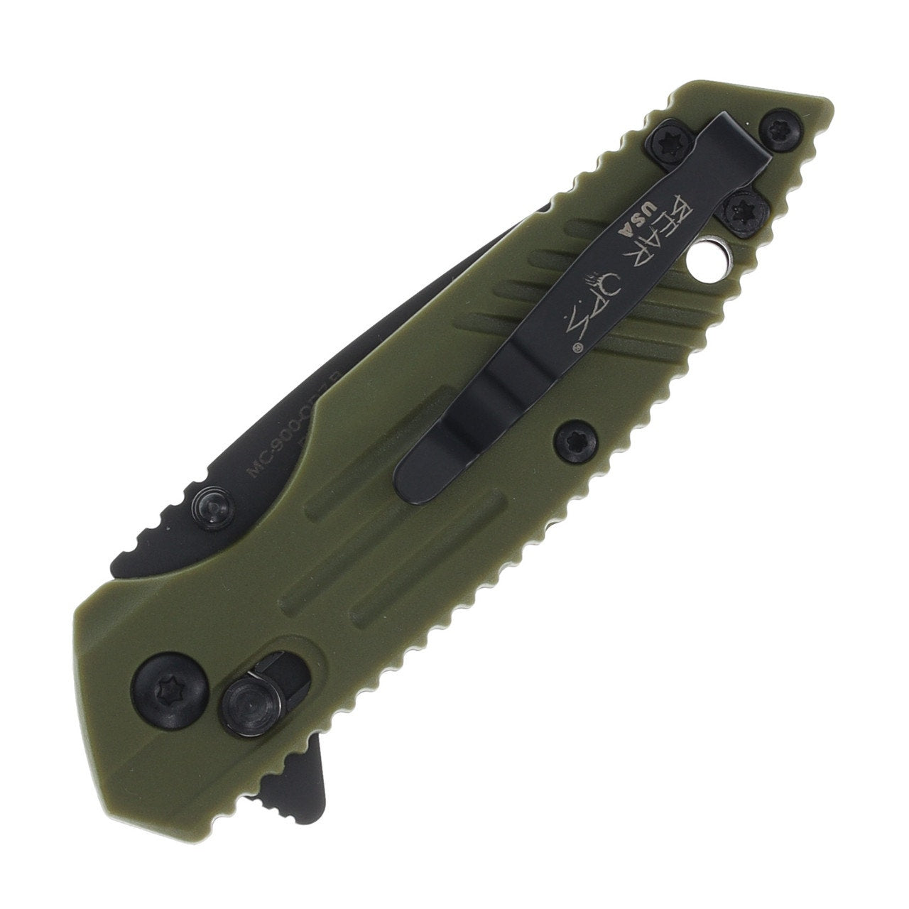 Bear & Son Cutlery ~ Bear OPS Mini Rancor IX Slide Lock Folding Knife ~ OD Green