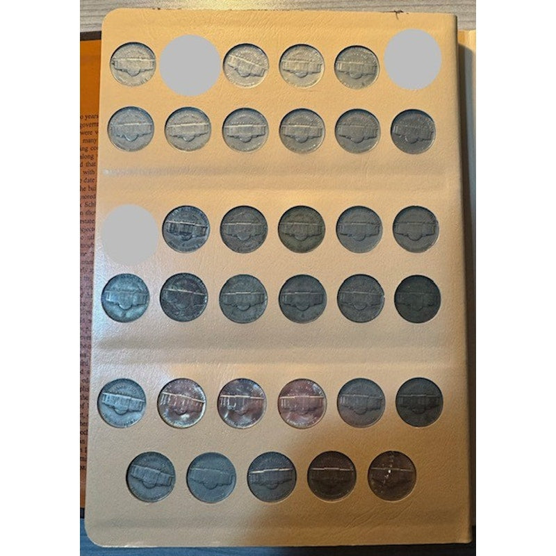 Jefferson Nickels Album (1938-2016) - 85% Complete - 149/175 Nickels in set