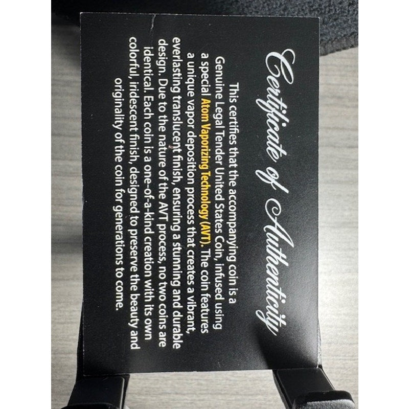 1921 Morgan $1 Prismatic ~ Atom Vaporing Technology w/ COA