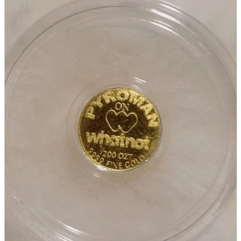 1/200 oz .9999 Gold ~ Zombie Bigfoot ~ Pyroman Exclusive Edition